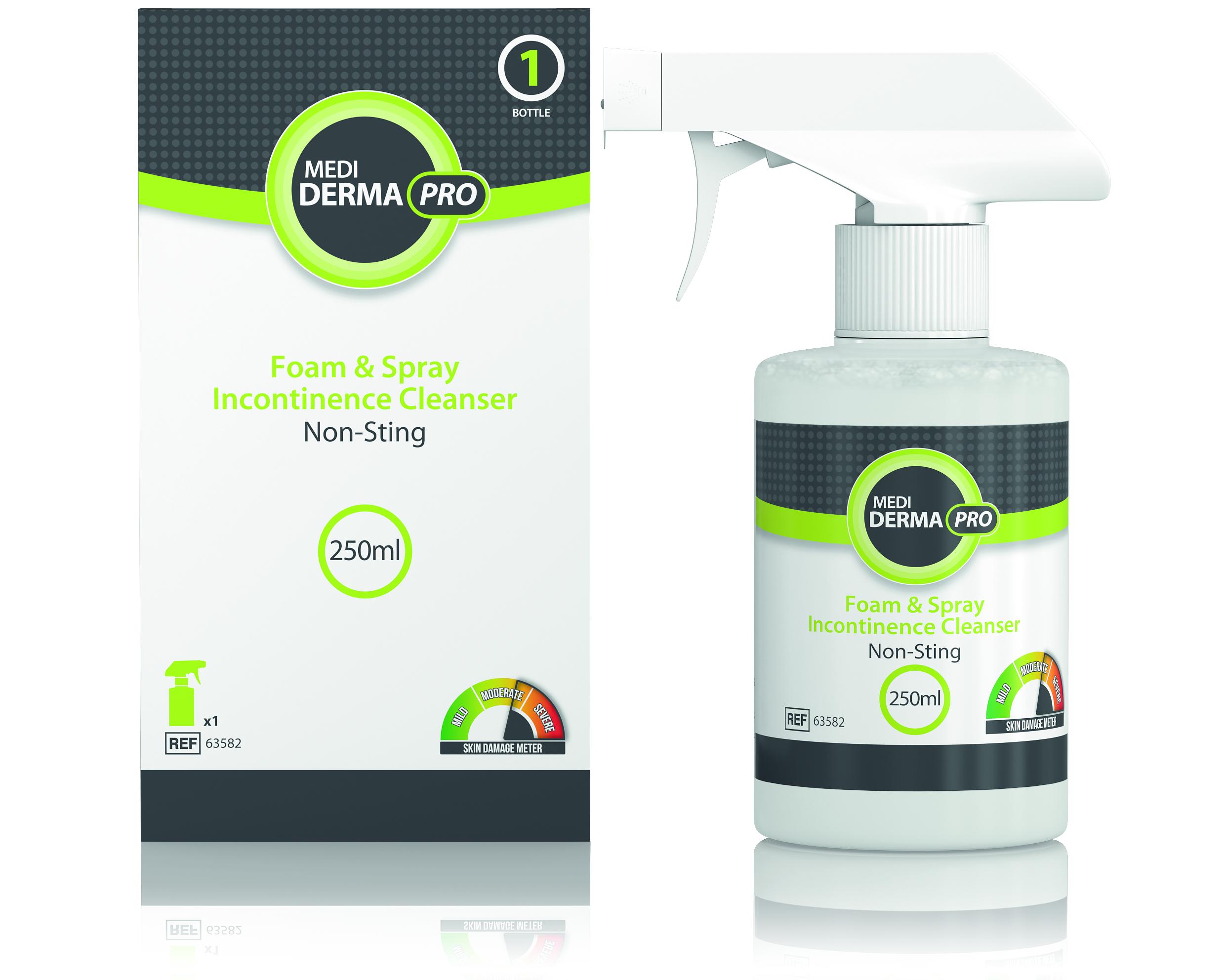 Medi DermaPRO Foam and Spray Incontinence Cleanser Wound Care Handbook